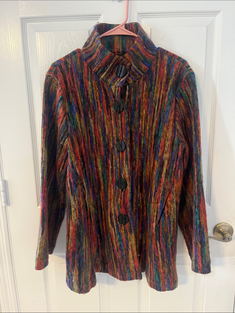 Habitat Multicolor Striped Button-Front Jacket